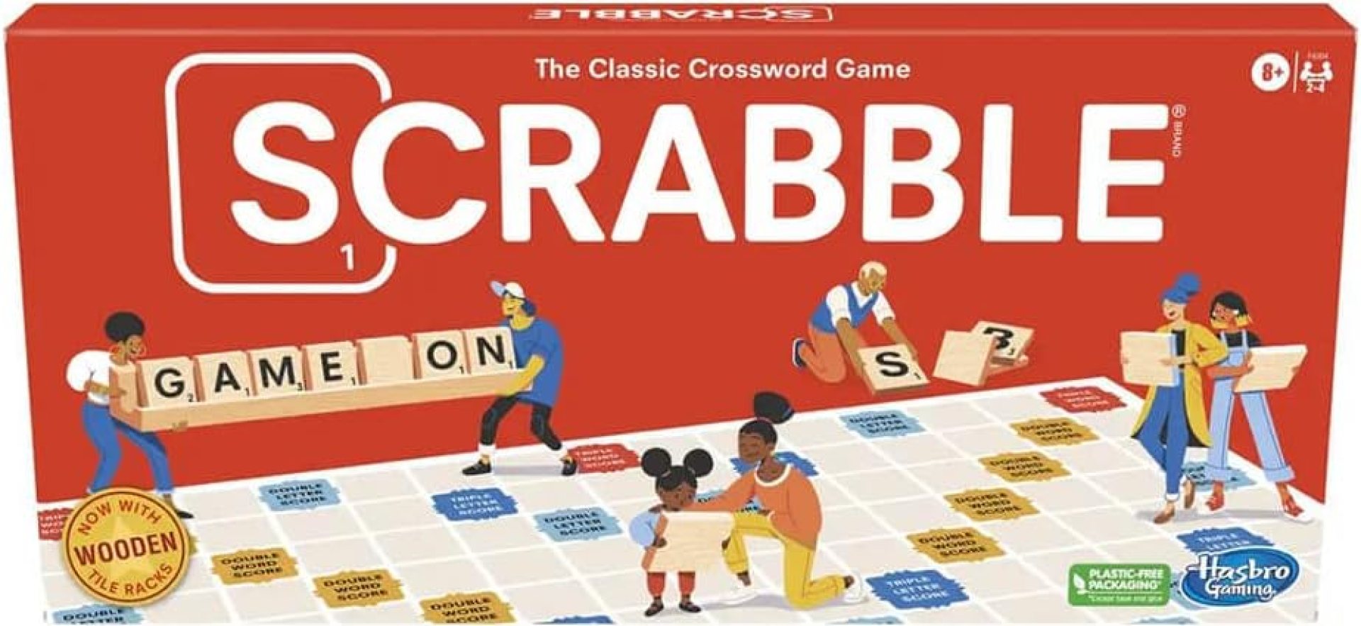 Scrabble Board Game, Classic Word Game for Kids Ages 8 and Up, Fun Family Game for 2-4 Players, The Classic Crossword Game Scrabble Board Game, Classic Word Game for Kids Ages 8 and Up, Fun Family Game for 2-4 Players, The Classic Crossword Game