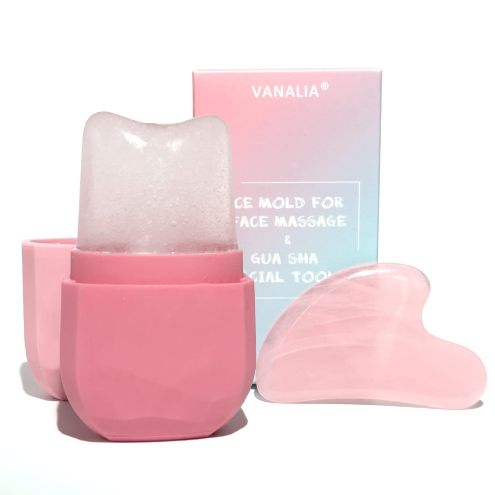 Ice Roller and Gua Sha Set for Face, Eyes and Neck – Skin Care Beauty Tools to Brighten Skin and Enhance Natural Glow (Pink) Ice Roller and Gua Sha Set for Face, Eyes and Neck – Skin Care Beauty Tools to Brighten Skin and Enhance Natural Glow (Pink)