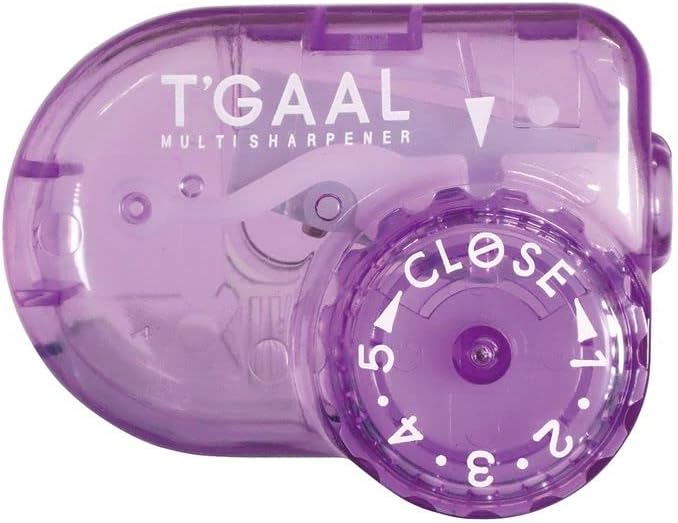 KUTSUWA STAD T’GAAL Angle Adjustable Pencil Sharpener, Translucent Purple, 1 ea. (RS036PU) KUTSUWA STAD T’GAAL Angle Adjustable Pencil Sharpener, Translucent Purple, 1 ea. (RS036PU)