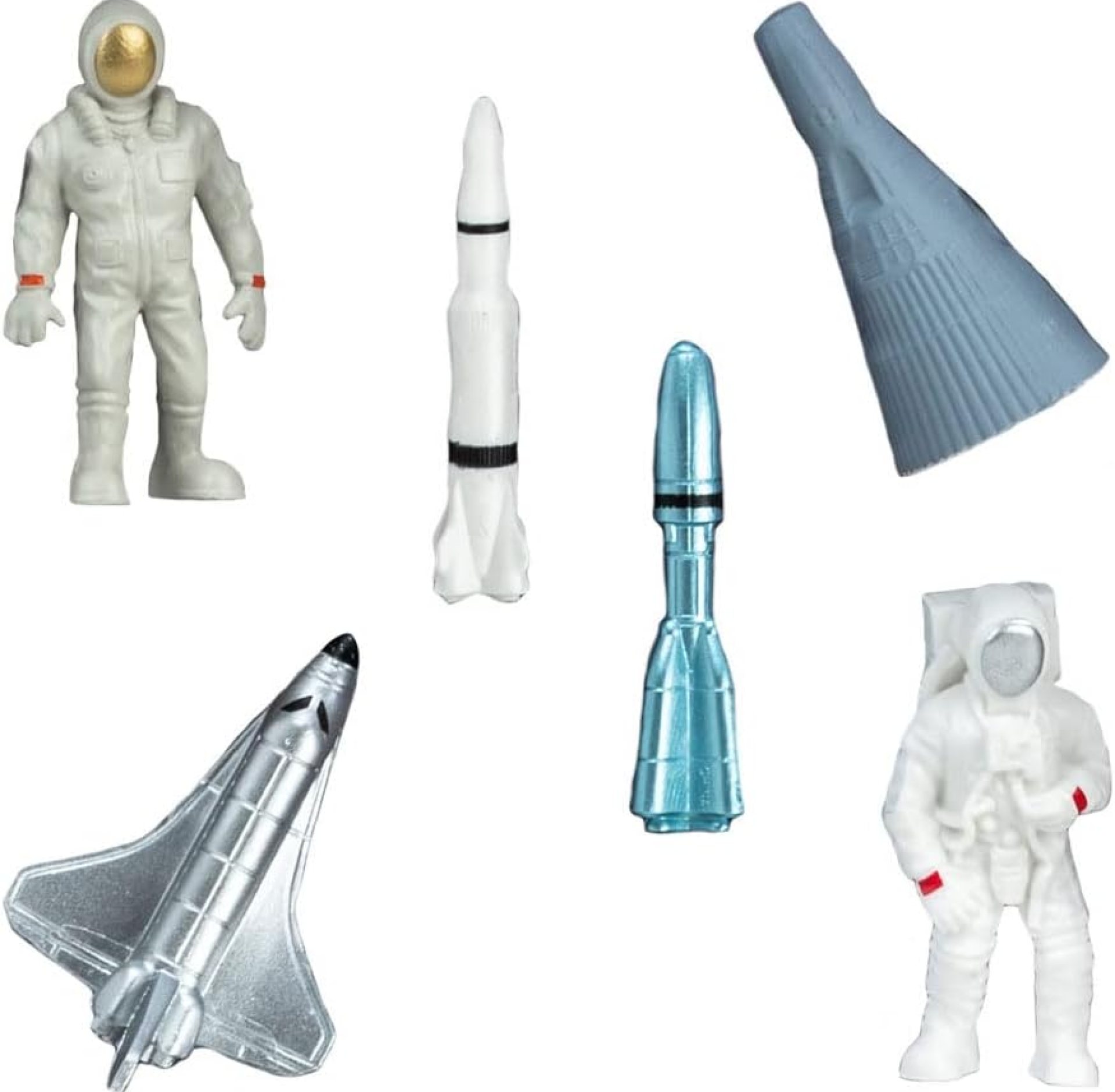 Space Figures Astronauts and Rocket Ships 14 PCS (2 Inch Size Figures) Party Favors Space Figures Astronauts and Rocket Ships 14 PCS (2 Inch Size Figures) Party Favors