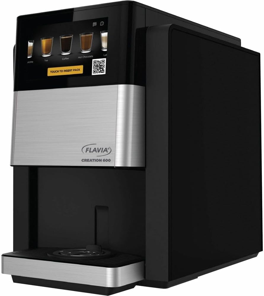 Flavia Creation 600 C600 Hot Brew Coffee Brewer Machine works Fresh Packs, black, Medium Flavia Creation 600 C600 Hot Brew Coffee Brewer Machine works Fresh Packs, black, Medium