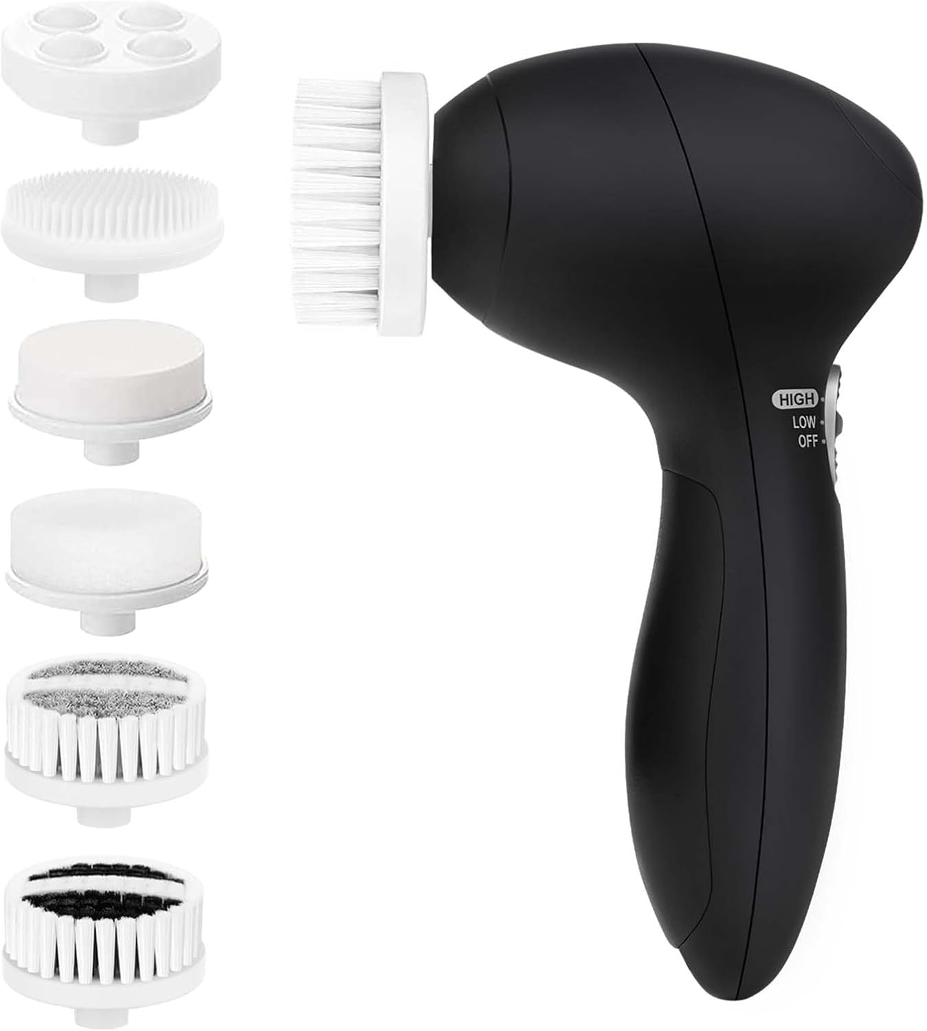 Facial Cleansing Brush Face Scrubber: CLSEVXY Electric Face Spin Cleanser Brushes with 6 Brush Heads for Deep Cleansing, Gentle Exfoliating, Removing Blackhead, Massaging Facial Cleansing Brush Face Scrubber: CLSEVXY Electric Face Spin Cleanser Brushes with 6 Brush Heads for Deep Cleansing, Gentle Exfoliating, Removing Blackhead, Massaging