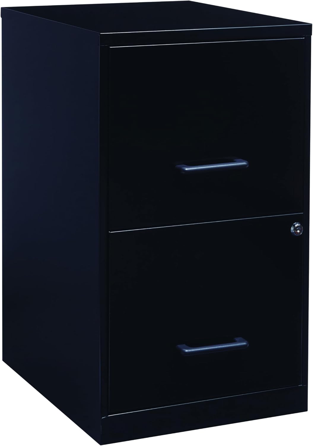 Lorell 14341 18 Deep 2-Drawer File Cabinet, Black Lorell 14341 18 Deep 2-Drawer File Cabinet, Black