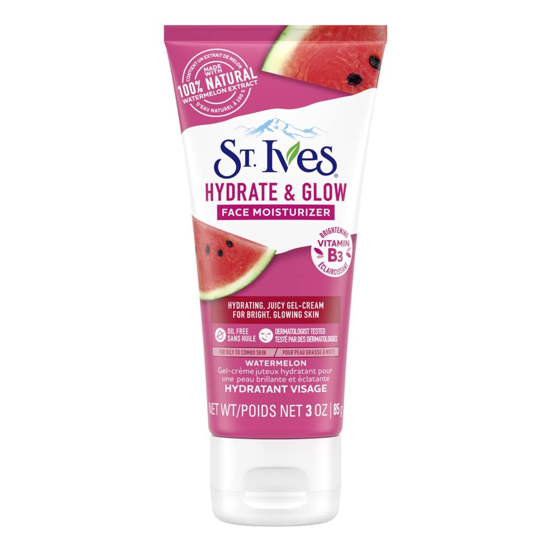 St. Ives Hydrate & Glow Face Moisturizer Watermelon 3 Ounce St. Ives Hydrate & Glow Face Moisturizer Watermelon 3 Ounce