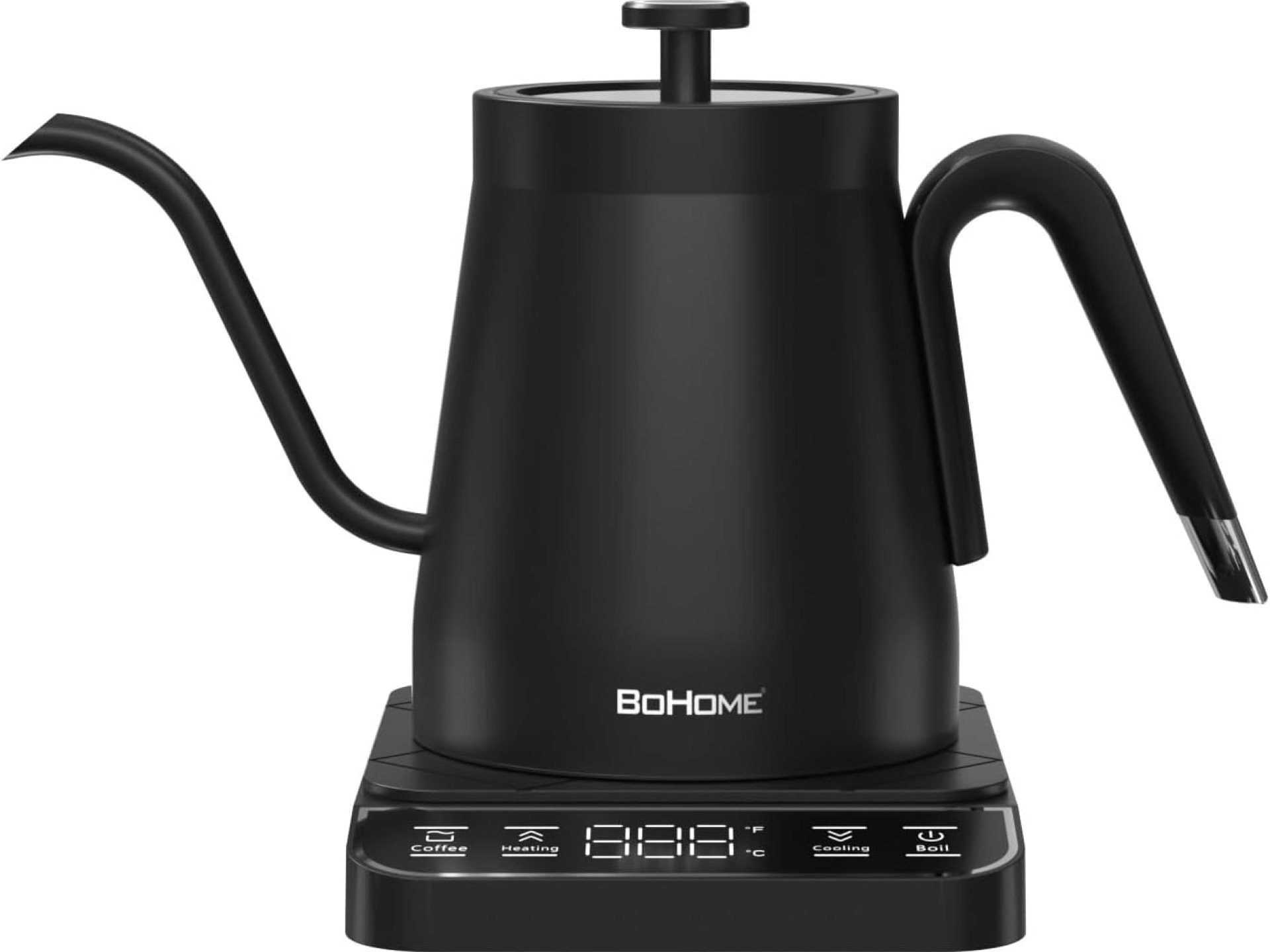 0.8L-1200W Electric Kettle Gooseneck, Digital Panel, Adjustable Tempurature, Auto Shut-off, Boil Dry Protection 0.8L-1200W Electric Kettle Gooseneck, Digital Panel, Adjustable Tempurature, Auto Shut-off, Boil Dry Protection