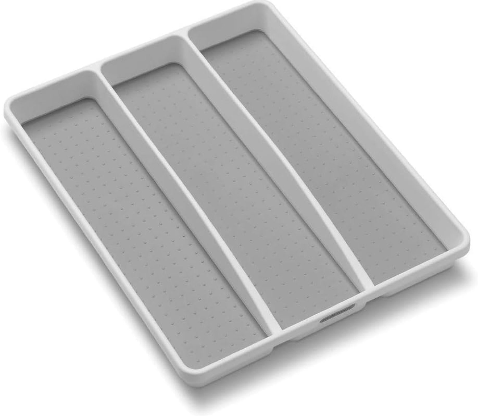 madesmart Classic Large Utensil Tray, Soft Grip, Non-Slip Kitchen Drawer Organizer, 3 Compartments, Multi-Purpose Home Organization, BPA Free, White madesmart Classic Large Utensil Tray, Soft Grip, Non-Slip Kitchen Drawer Organizer, 3 Compartments, Multi-Purpose Home Organization, BPA Free, White