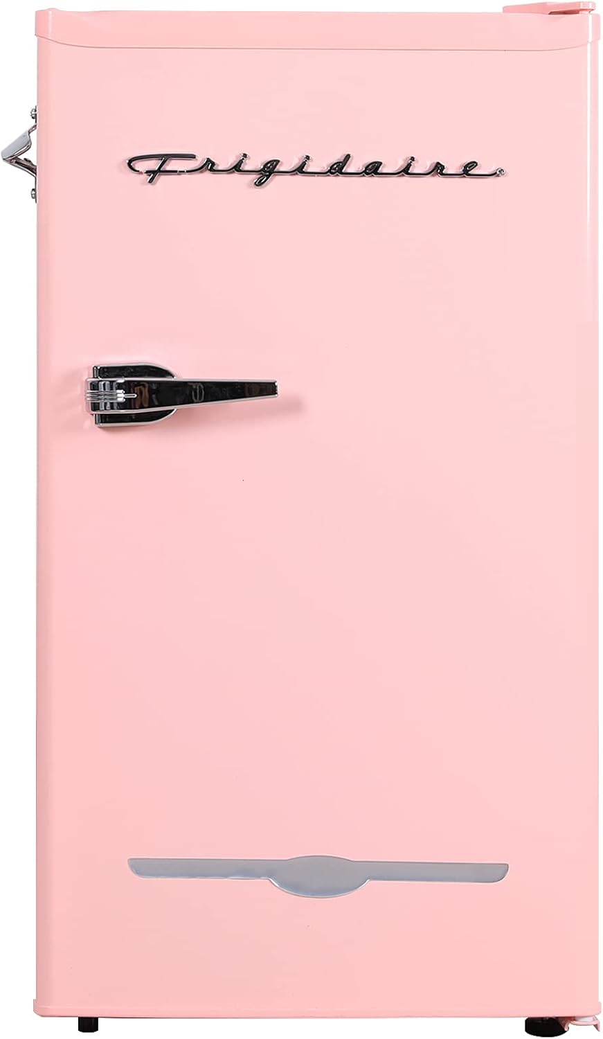 Frigidaire EFR376 Retro Bar Fridge Refrigerator with Side Bottle Opener, 3.2 cu. Ft, Pink/Coral Frigidaire EFR376 Retro Bar Fridge Refrigerator with Side Bottle Opener, 3.2 cu. Ft, Pink/Coral