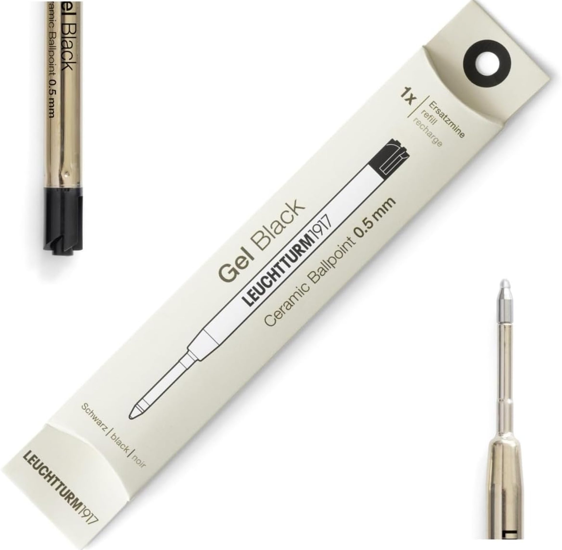 LEUCHTTURM1917 – Gel Pen Parker Style Refills 0.5mm for Drehgriffel Nr 1 – Document Proof ISO 15727-2 (Black) LEUCHTTURM1917 – Gel Pen Parker Style Refills 0.5mm for Drehgriffel Nr 1 – Document Proof ISO 15727-2 (Black)