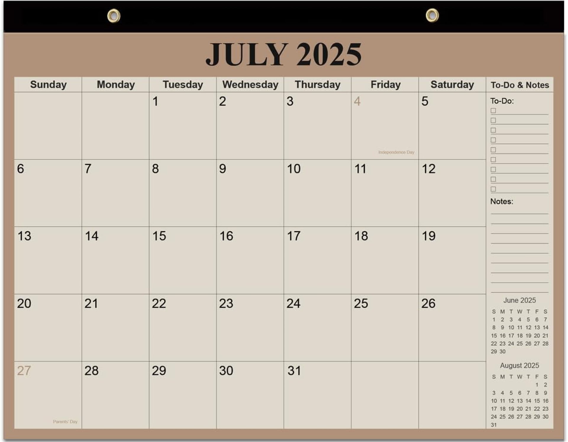 Desk Calendar 2025-2026 – 18 Months Calendar from July 2025 to December 2026, Calendar 2025-2026 with Thick Paper for Office Home School Organizing, 14″ X 11″, Beige Desk Calendar 2025-2026 – 18 Months Calendar from July 2025 to December 2026, Calendar 2025-2026 with Thick Paper for Office Home School Organizing, 14″ X 11″, Beige