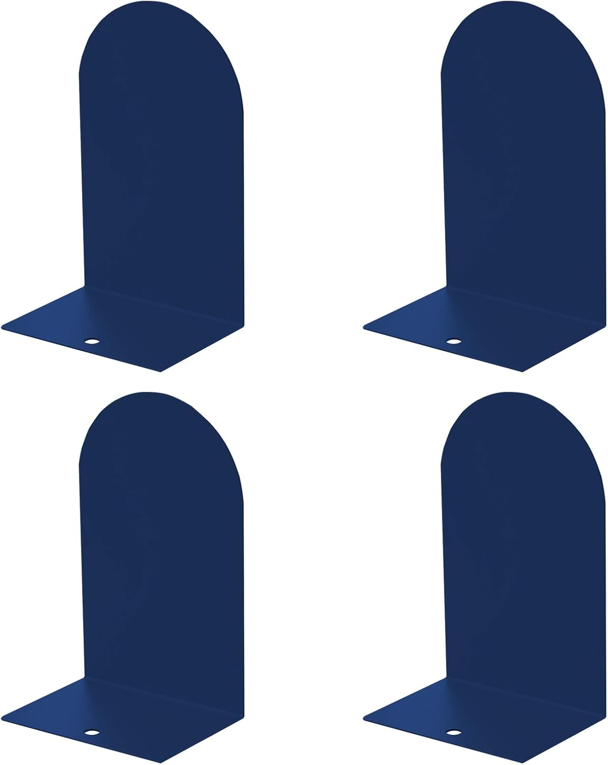 MerryNine Metal Book Ends, 4 Pack Blue Bookends for Shelves, Book Holder for Heavy Books, Book End for Kids Books, Decoration Bookend for Home Office MerryNine Metal Book Ends, 4 Pack Blue Bookends for Shelves, Book Holder for Heavy Books, Book End for Kids Books, Decoration Bookend for Home Office