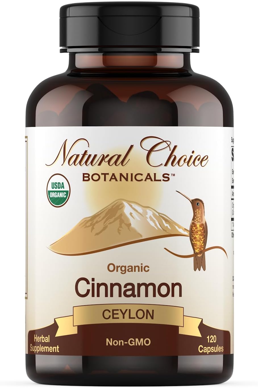 USDA Certified Organic Ceylon Cinnamon Capsules, Non-GMO Verified Supplement – 120 Capsules, 2 Month Supply USDA Certified Organic Ceylon Cinnamon Capsules, Non-GMO Verified Supplement – 120 Capsules, 2 Month Supply