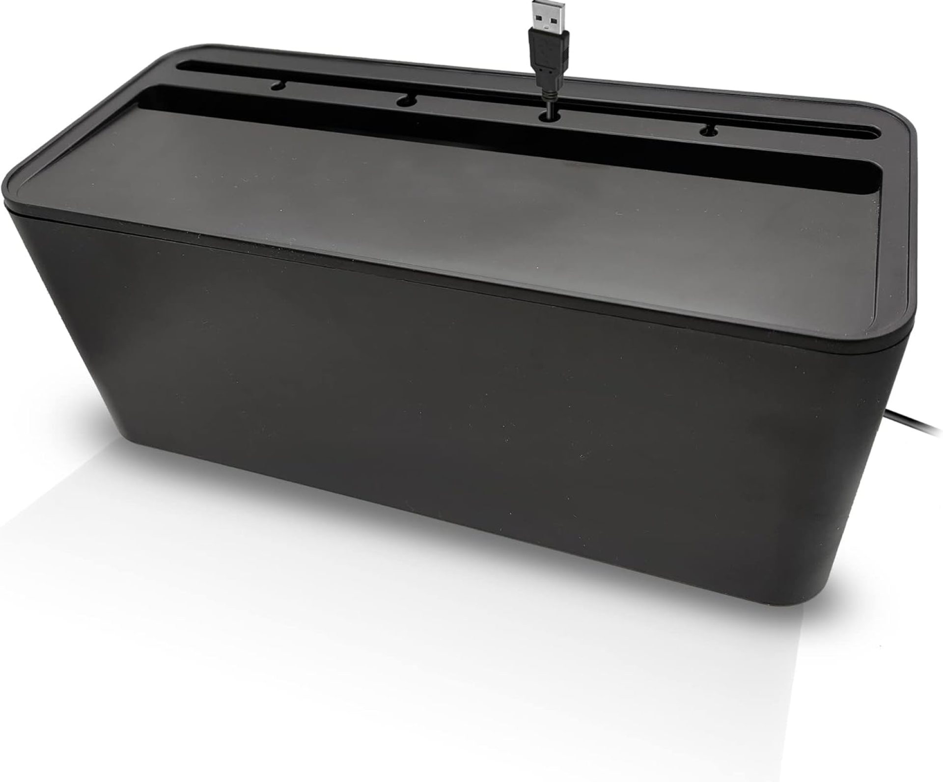 Cable Management Box Cord Organizer – The Cable Storage Box can Manage Hide Plugs Wires Power Strips USB Hub Router TV Computer Desk Cable for Home and Office Medium Black Cable Management Box Cord Organizer – The Cable Storage Box can Manage Hide Plugs Wires Power Strips USB Hub Router TV Computer Desk Cable for Home and Office Medium Black