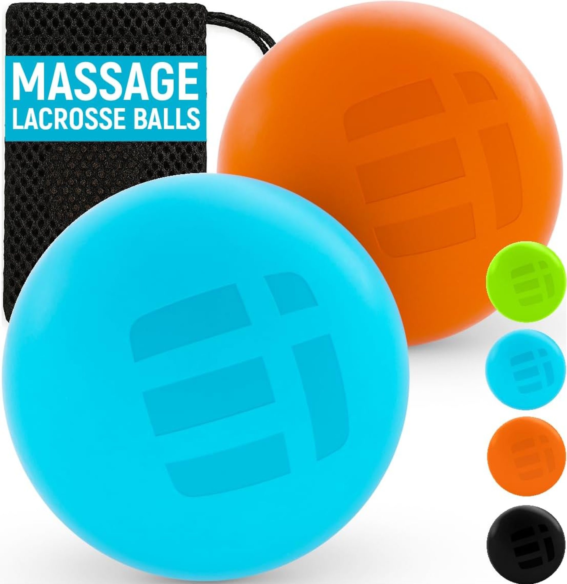 Massage Lacrosse Balls for Myofascial Release, Trigger Point Balls, Foot Massage Ball Roller for Plantar Fasciitis, Yoga Deep Tissue, Physical Therapy Ball Hard Rubber 2 Pack (Blue/Orange) Massage Lacrosse Balls for Myofascial Release, Trigger Point Balls, Foot Massage Ball Roller for Plantar Fasciitis, Yoga Deep Tissue, Physical Therapy Ball Hard Rubber 2 Pack (Blue/Orange)