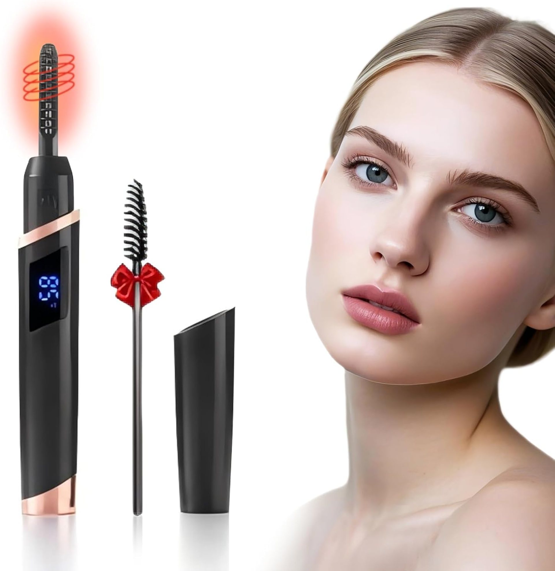 Heated Eyelash Curlers – Rechargeable Electric Eyelash Curler with 4 Heat Settings,Long-Lasting Curling Tool Includes Eyelash Brush,LED Display,Best for Women’s Makeup (Black) Heated Eyelash Curlers – Rechargeable Electric Eyelash Curler with 4 Heat Settings,Long-Lasting Curling Tool Includes Eyelash Brush,LED Display,Best for Women’s Makeup (Black)