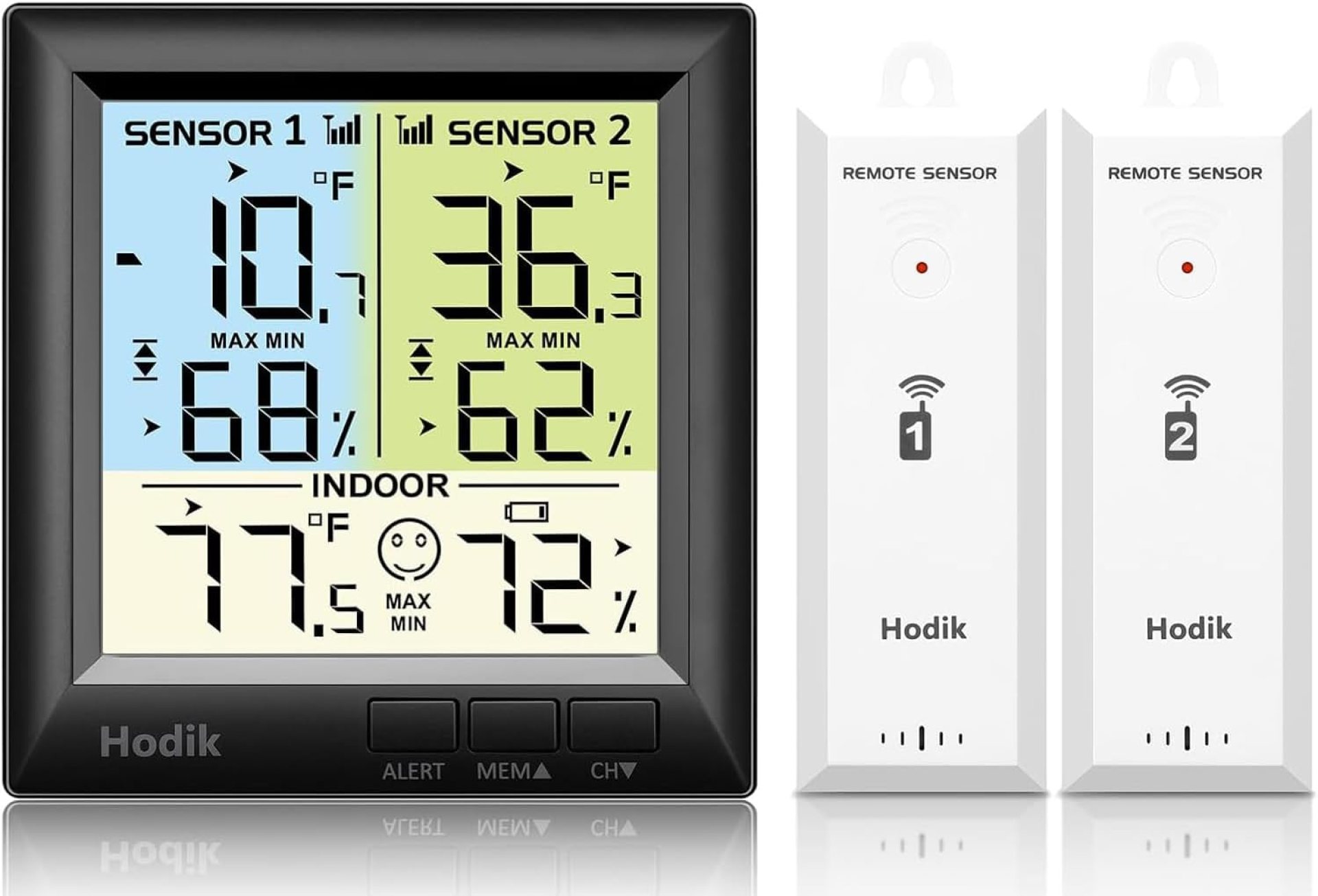 Wireless Freezer Thermometer with Alarm Refrigerator Thermometer, Fridge Freezer Alarm Thermometer Digital with 3 Adjustable Backlight and 330FT Remote Range for Kitchen Home Restaurant (Black) Wireless Freezer Thermometer with Alarm Refrigerator Thermometer, Fridge Freezer Alarm Thermometer Digital with 3 Adjustable Backlight and 330FT Remote Range for Kitchen Home Restaurant (Black)