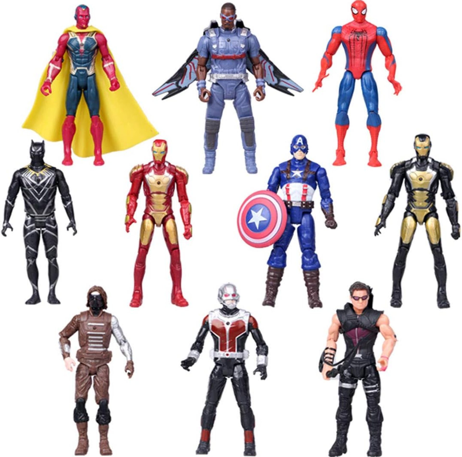 Super Hero Series Exclusive Figure Set, 10 Collectible 6.7-Inch Action Figures – Limited Set Holiday Toy Gift for Kids – Figure Cake Topper Super Hero Series Exclusive Figure Set, 10 Collectible 6.7-Inch Action Figures – Limited Set Holiday Toy Gift for Kids – Figure Cake Topper