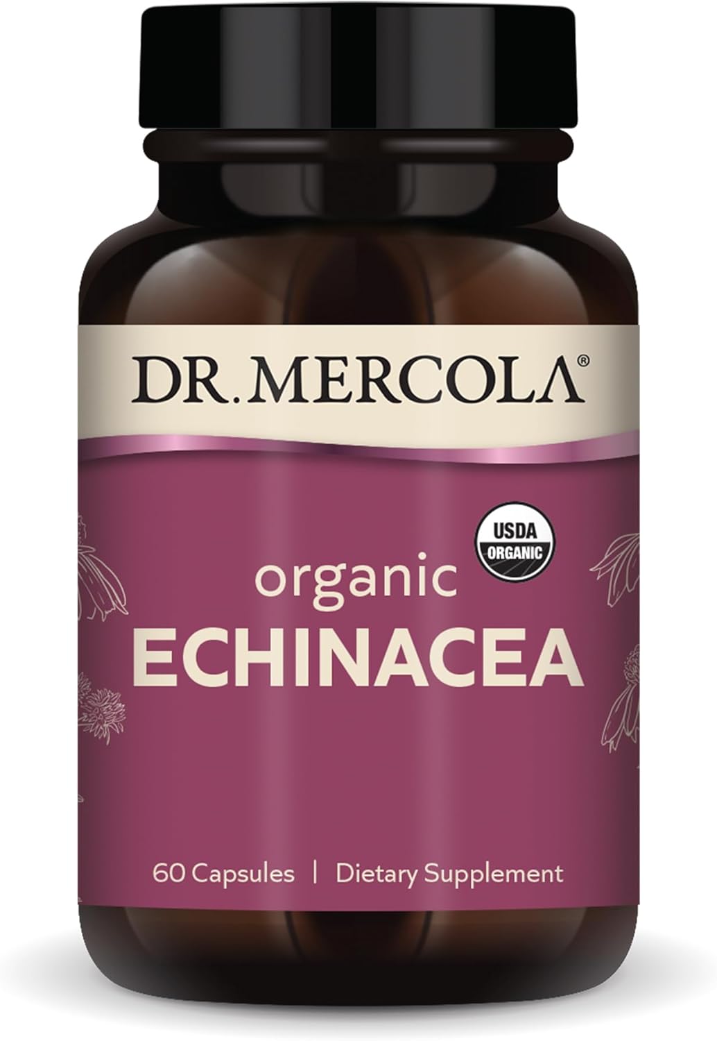 Dr. Mercola Organic Echinacea, 30 Servings (60 Capsules), Dietary Supplement, Supports Immune Health, Non-GMO, Certified USDA Organic Dr. Mercola Organic Echinacea, 30 Servings (60 Capsules), Dietary Supplement, Supports Immune Health, Non-GMO, Certified USDA Organic