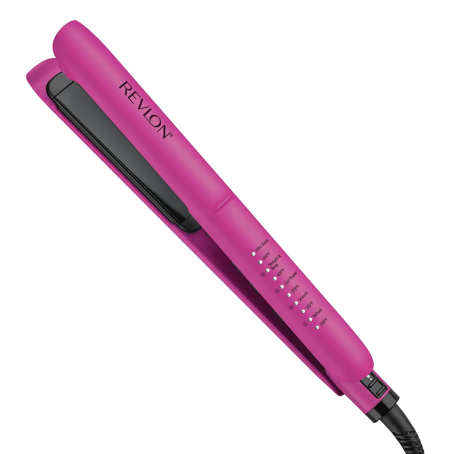 REVLON Ceramic Tourmaline 1″ Flat Iron – Hair Straightener Evenly Distributes Heat for Less Damage, 5 Preset Temperatures for All Hair Types REVLON Ceramic Tourmaline 1″ Flat Iron – Hair Straightener Evenly Distributes Heat for Less Damage, 5 Preset Temperatures for All Hair Types
