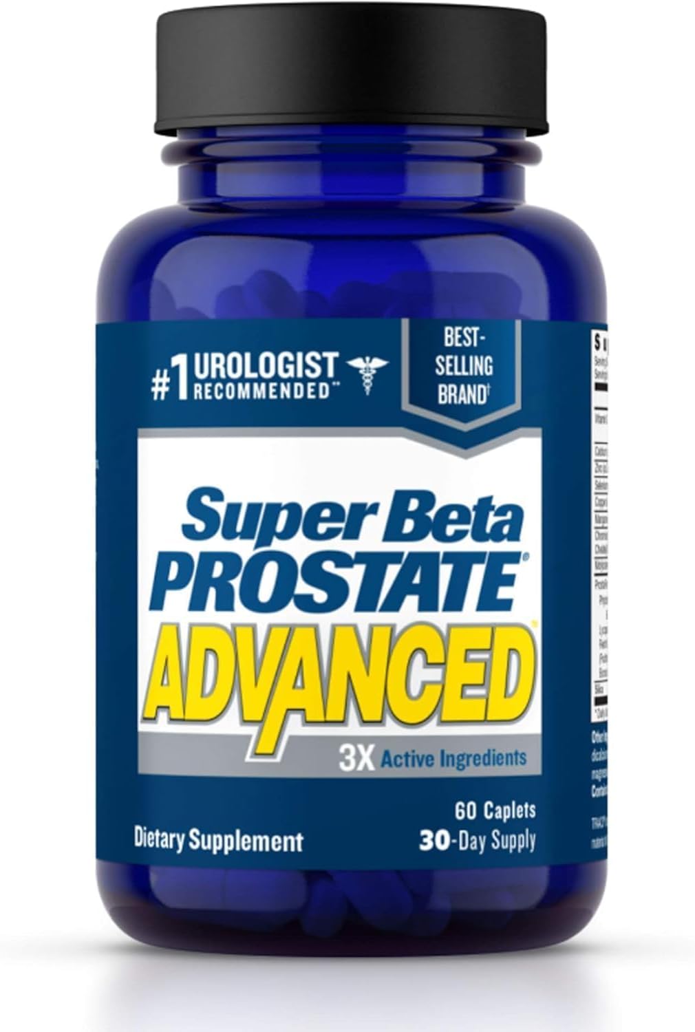 Advanced Prostate Supplement for Men – Reduce Bathroom Trips, Promote Sleep, Support Urinary Health & Bladder Emptying. Beta Sitosterol not Saw Palmetto. (60 Caplets, 1-Bottle) Advanced Prostate Supplement for Men – Reduce Bathroom Trips, Promote Sleep, Support Urinary Health & Bladder Emptying. Beta Sitosterol not Saw Palmetto. (60 Caplets, 1-Bottle)