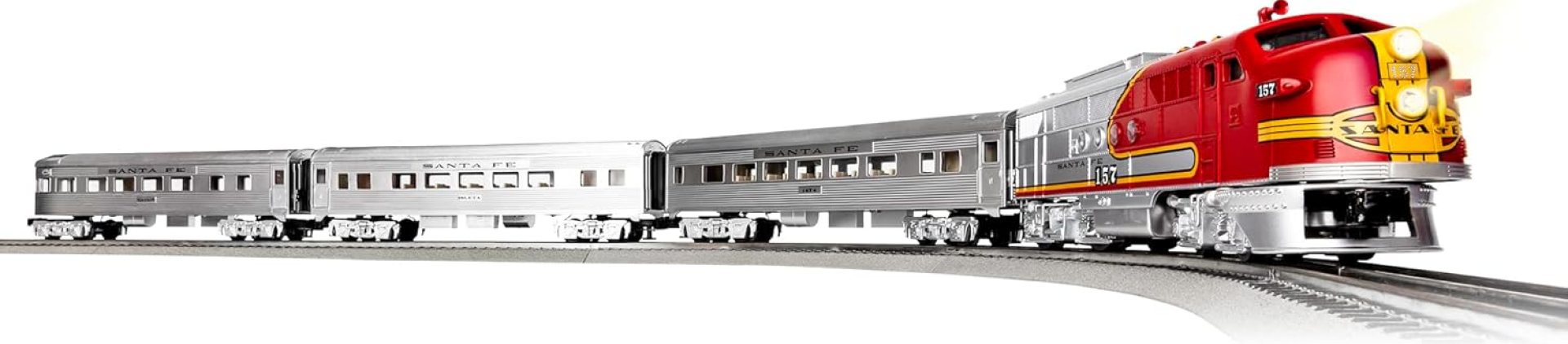 Lionel Santa Fe Super Chief Electric O Gauge 5.0 Bluetooth Train Set with Remote Lionel Santa Fe Super Chief Electric O Gauge 5.0 Bluetooth Train Set with Remote