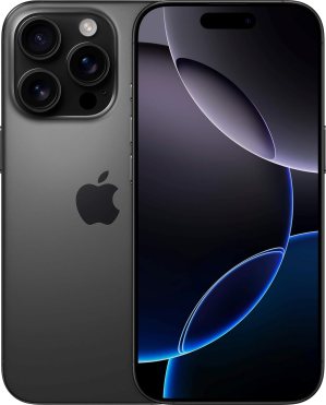Apple iPhone 16 Pro Max, US Version, 256GB, Black Titanium – Unlocked (Renewed)