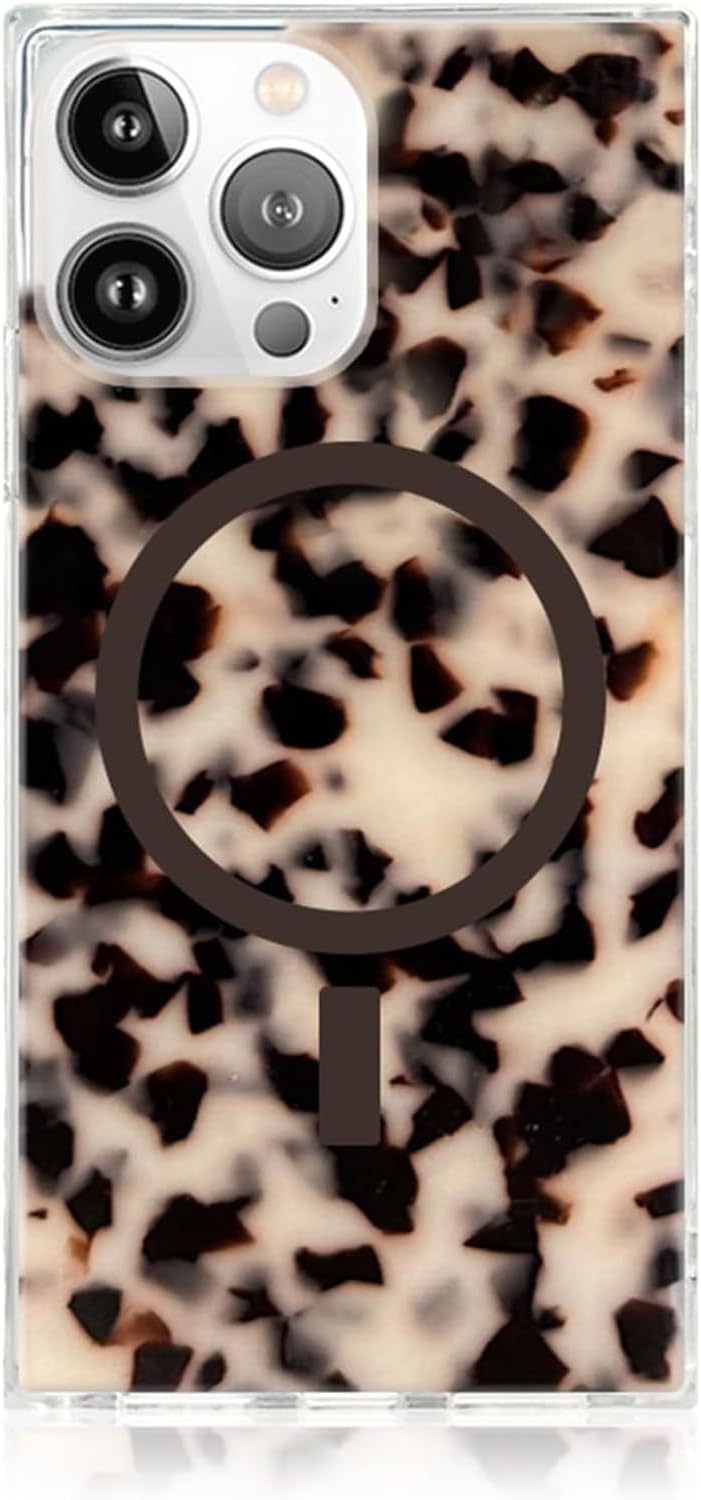 FLAUNT Official Square Protective Case – Compatible with iPhone 16 Pro Max – Compatible with MagSafe & Wireless Charging – Drop-Tested & Shockproof – (Blonde Tortoise Shell) FLAUNT Official Square Protective Case – Compatible with iPhone 16 Pro Max – Compatible with MagSafe & Wireless Charging – Drop-Tested & Shockproof – (Blonde Tortoise Shell)