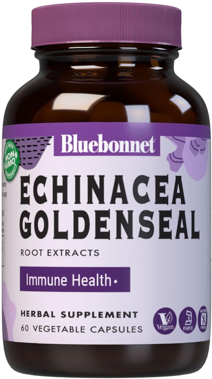 BlueBonnet Echinacea Goldenseal Root Extract Supplement, 60 Count BlueBonnet Echinacea Goldenseal Root Extract Supplement, 60 Count