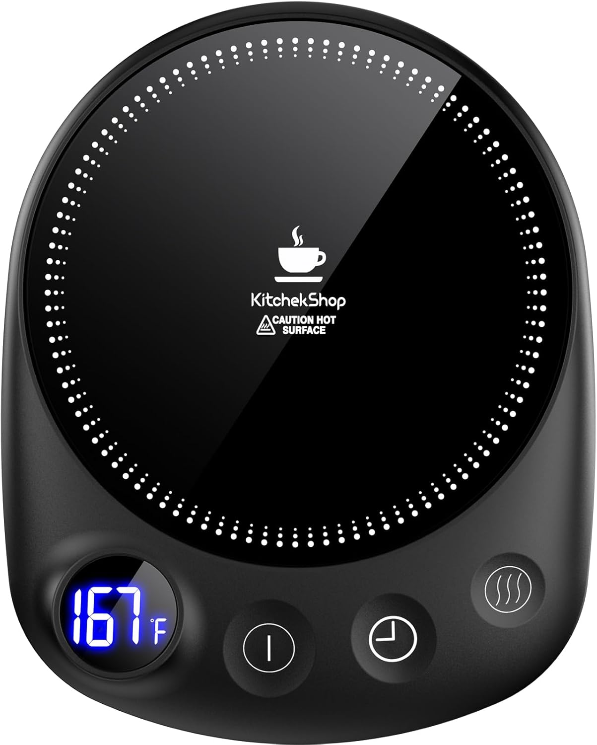 Coffee Mug Warmer – Fastest Heating & Highest Temperature, Coffee Cup Warmer for Desk Auto Shut Off, 4 Temp Settings & 1-12H Timer, Smart Electric Beverage Warmer for Coffee, Tea (Black) Coffee Mug Warmer – Fastest Heating & Highest Temperature, Coffee Cup Warmer for Desk Auto Shut Off, 4 Temp Settings & 1-12H Timer, Smart Electric Beverage Warmer for Coffee, Tea (Black)