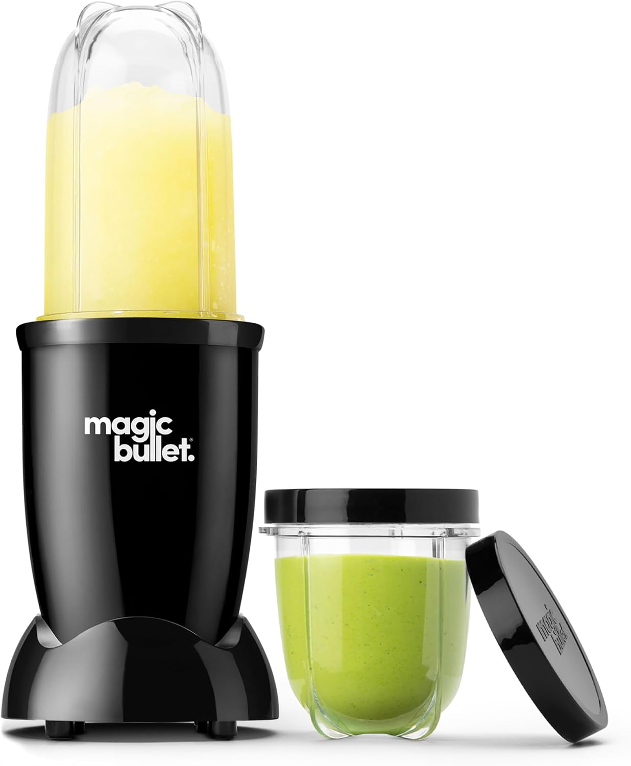 Magic Bullet® Blender Set, 7-Piece Set, 250W Blender and Food Processor, 2 Blending Cups, Cross Blade, Compact Design, Smoothies, Sauces, Silver, MBR-0701AK Magic Bullet® Blender Set, 7-Piece Set, 250W Blender and Food Processor, 2 Blending Cups, Cross Blade, Compact Design, Smoothies, Sauces, Silver, MBR-0701AK
