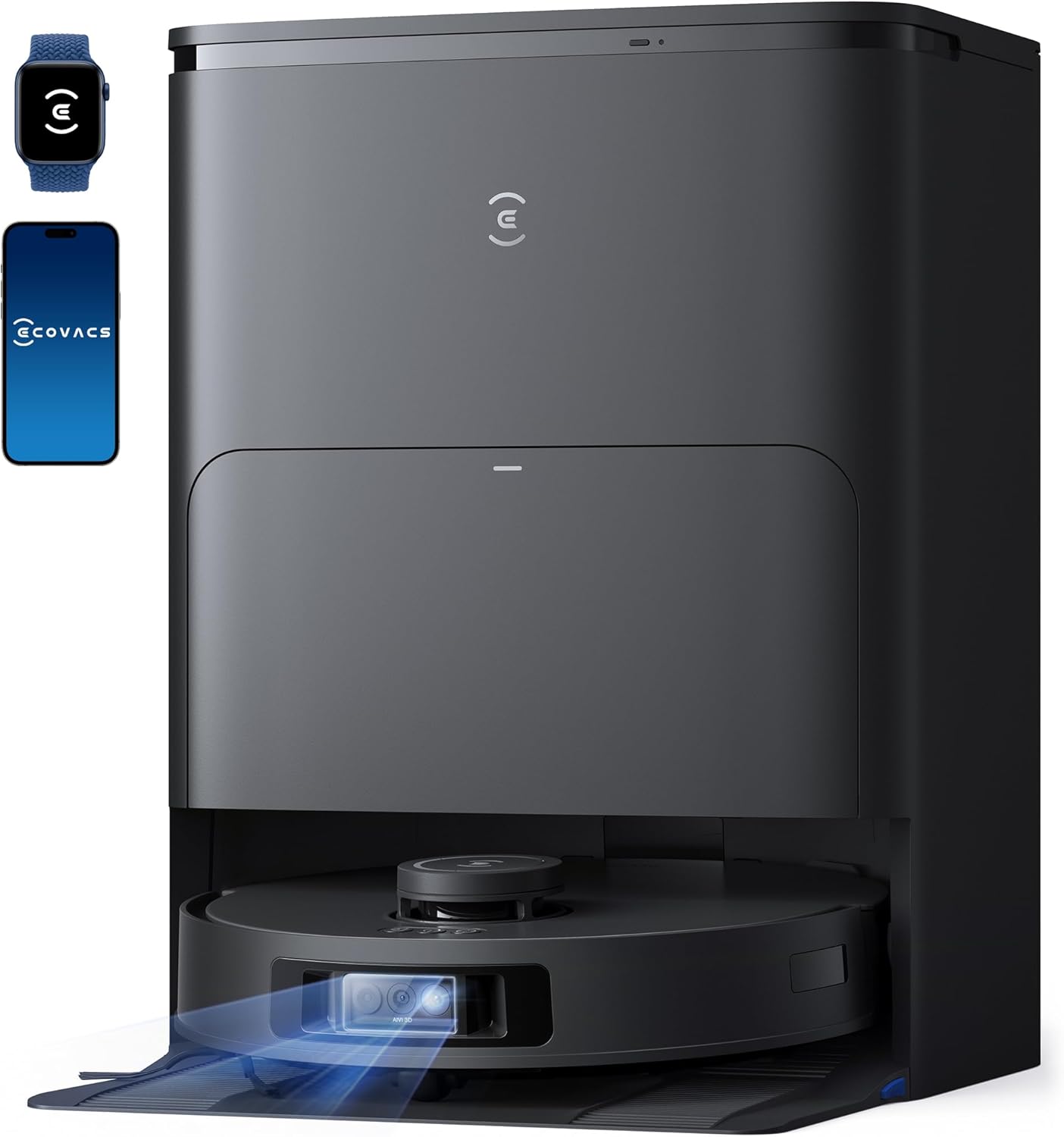 ECOVACS DEEBOT T30S AI Robot Vacuum and Mop, 11000Pa, TruEdge Adaptive Edge Mopping, ZeroTangle Technology, AI Instant Re-mop, Hot Water Mop Washing, Self-Emptying & Refilling, AI Obstacle Avoidance ECOVACS DEEBOT T30S AI Robot Vacuum and Mop, 11000Pa, TruEdge Adaptive Edge Mopping, ZeroTangle Technology, AI Instant Re-mop, Hot Water Mop Washing, Self-Emptying & Refilling, AI Obstacle Avoidance