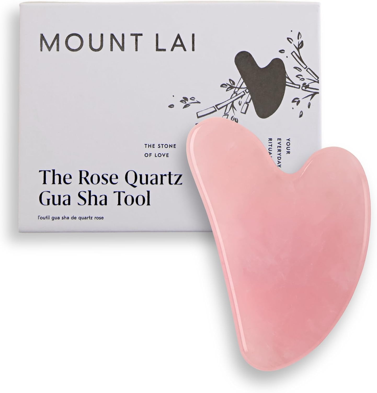 Mount Lai Rose Quartz Gua Sha Facial Tool – The Stone of Graceful Radiance – 100% Genuine Rose Quartz Stone Face Sculpting Tool for Lymphatic Drainage, Puffiness Reduction & Graceful Beauty Mount Lai Rose Quartz Gua Sha Facial Tool – The Stone of Graceful Radiance – 100% Genuine Rose Quartz Stone Face Sculpting Tool for Lymphatic Drainage, Puffiness Reduction & Graceful Beauty