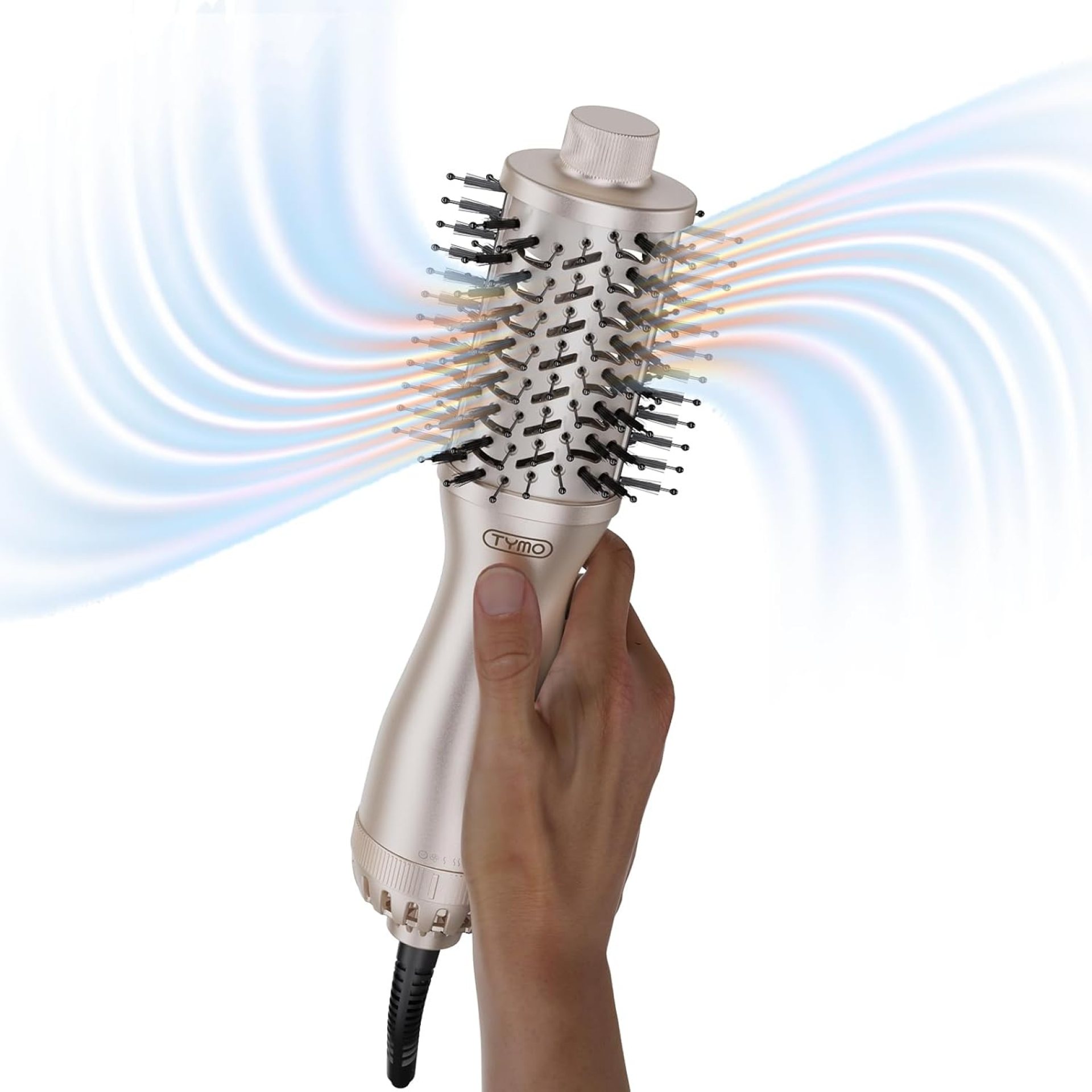 TYMO 2.0 Hair Blow Dryer Brush – Blowout Hot Air Brush, One Step Volumizer, Upgraded 2 Inch Barrel for Short Hair, 3X Faster Drying, 0.6 lb Lightweight, Straightener Curling in One, Gold TYMO 2.0 Hair Blow Dryer Brush – Blowout Hot Air Brush, One Step Volumizer, Upgraded 2 Inch Barrel for Short Hair, 3X Faster Drying, 0.6 lb Lightweight, Straightener Curling in One, Gold