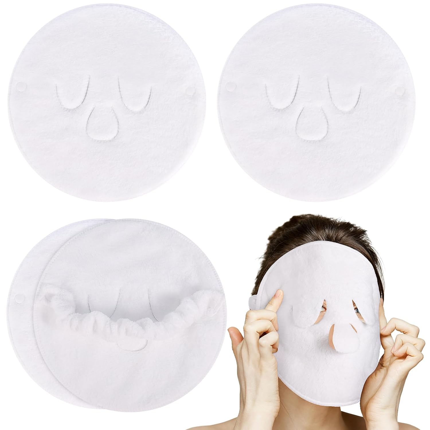 Face Steaming Towel, 4 Pack Reusable Face Towel Cold Hot Compress Facial Steamer Moisturizing Beauty Skin Care Spa Towels for Women Girls Skin Face Care Beauty Salons Face Steaming Towel, 4 Pack Reusable Face Towel Cold Hot Compress Facial Steamer Moisturizing Beauty Skin Care Spa Towels for Women Girls Skin Face Care Beauty Salons