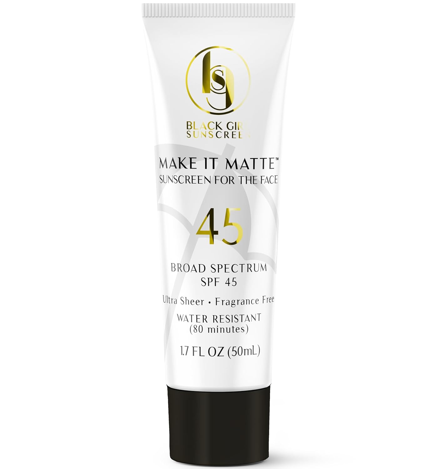 Make It Matte SPF 45 – Clear Face Sunscreen – No White Residue, Broad Spectrum, Matte Finish, Vegan (Ships with Black or Gold Cap) Make It Matte SPF 45 – Clear Face Sunscreen – No White Residue, Broad Spectrum, Matte Finish, Vegan (Ships with Black or Gold Cap)