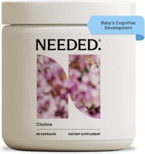 Needed. Prenatal Choline for Cognitive Development – Choline Supplement Aids Baby Brain Development – Supports Healthy Pregnancy & Metabolism – Third Party Tested – 60 Capsules