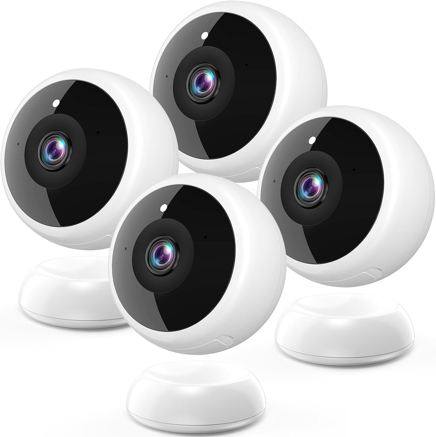 Magnetic Security Camera Wireless – 4Pack AI Motion Detection, 2K HD Video, Battery Powered, Ease of Setup, 2-Way Audio,IR Color Night Vision, Waterproof, Outdoor & Indoor Surveillance Magnetic Security Camera Wireless – 4Pack AI Motion Detection, 2K HD Video, Battery Powered, Ease of Setup, 2-Way Audio,IR Color Night Vision, Waterproof, Outdoor & Indoor Surveillance