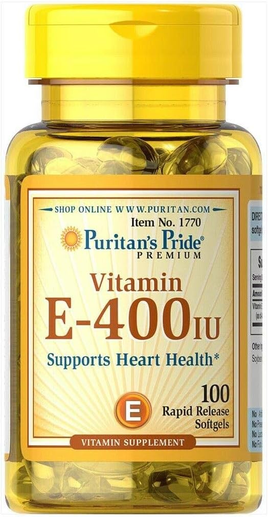 Puritan’s Pride Vitamin E 400 IU Softgels, 100 Count Puritan’s Pride Vitamin E 400 IU Softgels, 100 Count