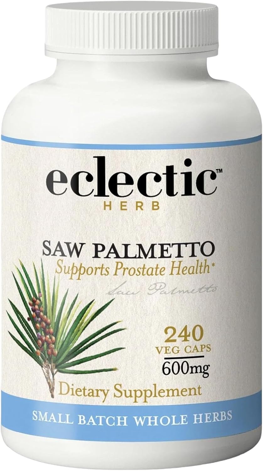 ECLECTIC INSTITUTE Fresh Freeze-Dried Saw Palmetto – 600 mg – 240 Vegetarian Capsules ECLECTIC INSTITUTE Fresh Freeze-Dried Saw Palmetto – 600 mg – 240 Vegetarian Capsules