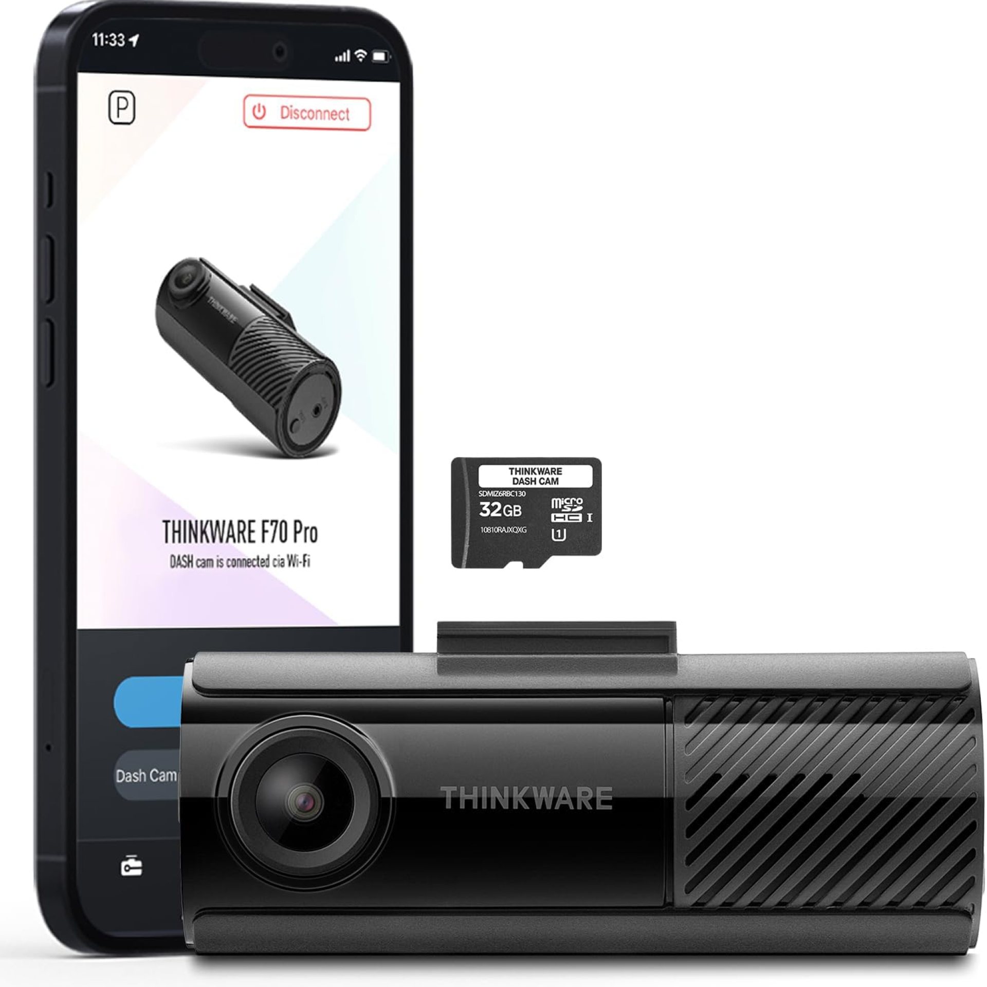 THINKWARE F70 PRO Dash Cam, 1080P Full HD WiFi Dashcam for Car Camera, Compact Design, Super Night Vision, G-Sensor, Smart Parking Mode, Safety Camera Alert, Integrated Thermal Protection THINKWARE F70 PRO Dash Cam, 1080P Full HD WiFi Dashcam for Car Camera, Compact Design, Super Night Vision, G-Sensor, Smart Parking Mode, Safety Camera Alert, Integrated Thermal Protection