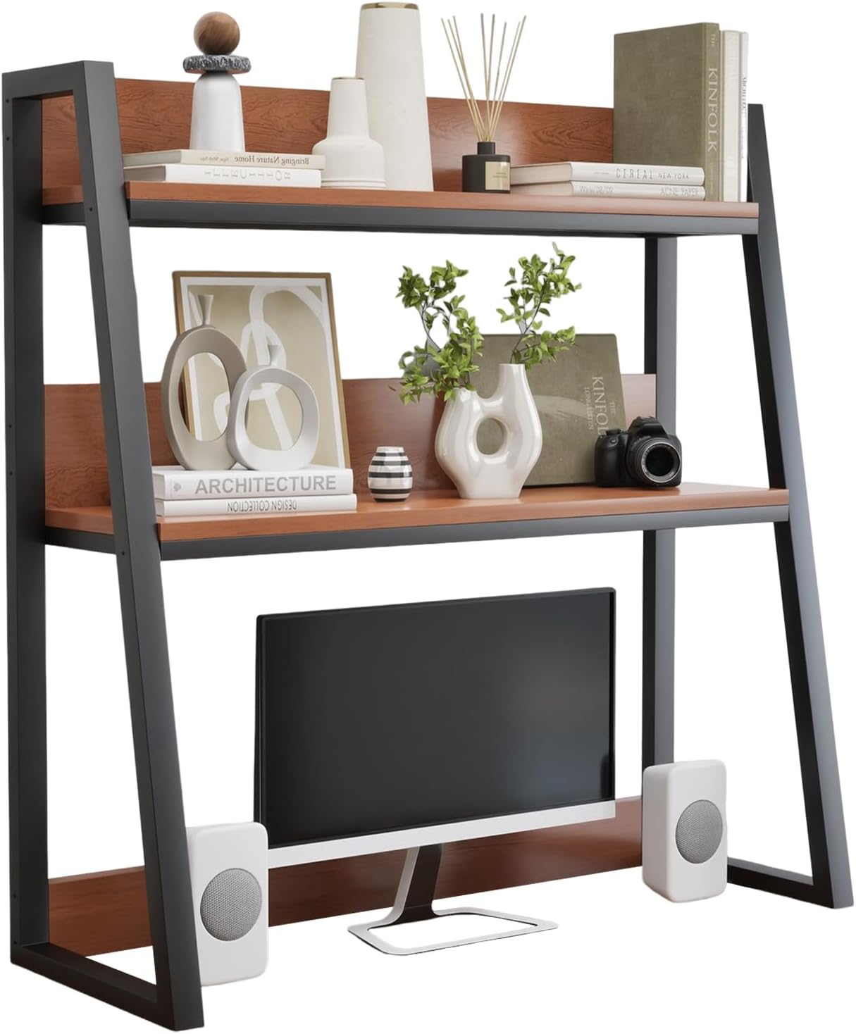 Desktop Hutch Shelf, Countertop Storage Bookshelf for Computer Desk, Desktop 2-Tier Display Rack, Multipurpose Wood Desktop Hutch Storage Organizer for Dorm Office Home,36 * 12.6 * 29.5 INCH Desktop Hutch Shelf, Countertop Storage Bookshelf for Computer Desk, Desktop 2-Tier Display Rack, Multipurpose Wood Desktop Hutch Storage Organizer for Dorm Office Home,36 * 12.6 * 29.5 INCH