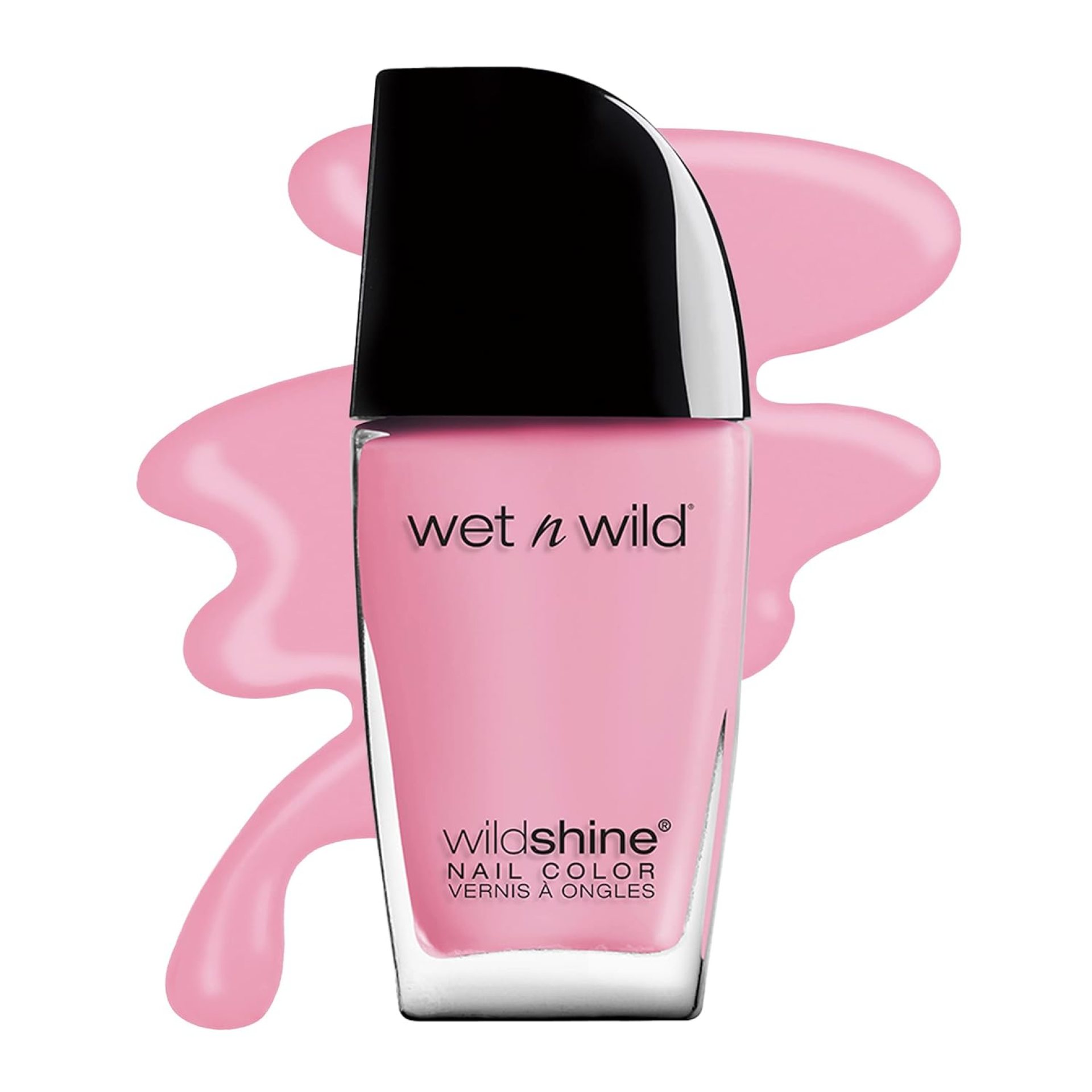 wet n wild Wild Shine Nail Polish, Tickled Pink, Nail Color wet n wild Wild Shine Nail Polish, Tickled Pink, Nail Color
