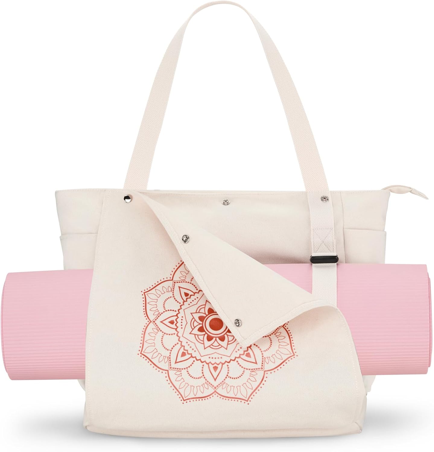 Gonex Yoga Mat Bag, Yoga Gym Bag Tote Bag with Multi Pockets For Women Men, Canvas Yoga Mat Carrier Take in Out Mat Easily For Pilates Travel Workout Office Gonex Yoga Mat Bag, Yoga Gym Bag Tote Bag with Multi Pockets For Women Men, Canvas Yoga Mat Carrier Take in Out Mat Easily For Pilates Travel Workout Office