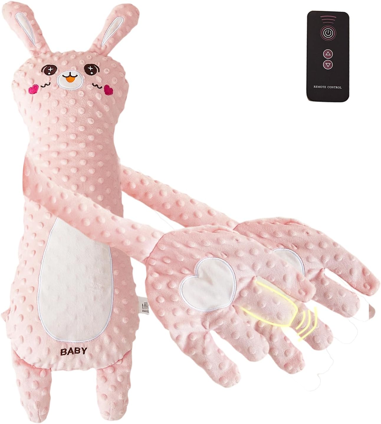 Interactive Bunny Stuffed Animal, Portable Pink Bunny Plush for Three-Speed Adjustment, Remote Control, Rabbit Stuffed Animal for Toddlers Girls Boys, for Home and Travel (Bunny) Interactive Bunny Stuffed Animal, Portable Pink Bunny Plush for Three-Speed Adjustment, Remote Control, Rabbit Stuffed Animal for Toddlers Girls Boys, for Home and Travel (Bunny)
