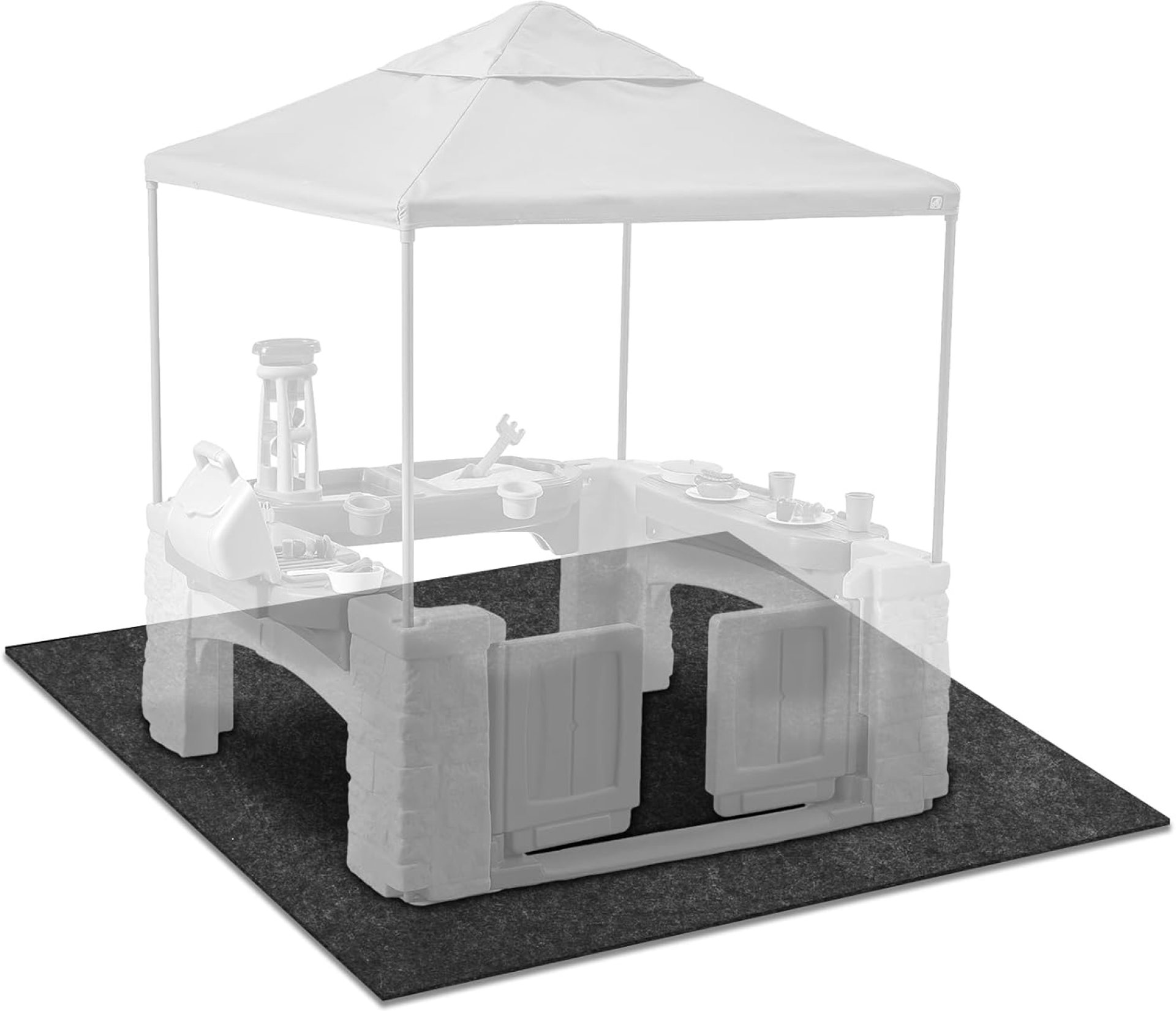 Outdoor Playhouse Mat Washable, 55” x 53” Non Slip Baby Activity Rug Outdoor Playhouse Accessories for Kids Playhouse Floor Home Ground Children Portable Outdoor Playhouse Mat Washable, 55” x 53” Non Slip Baby Activity Rug Outdoor Playhouse Accessories for Kids Playhouse Floor Home Ground Children Portable