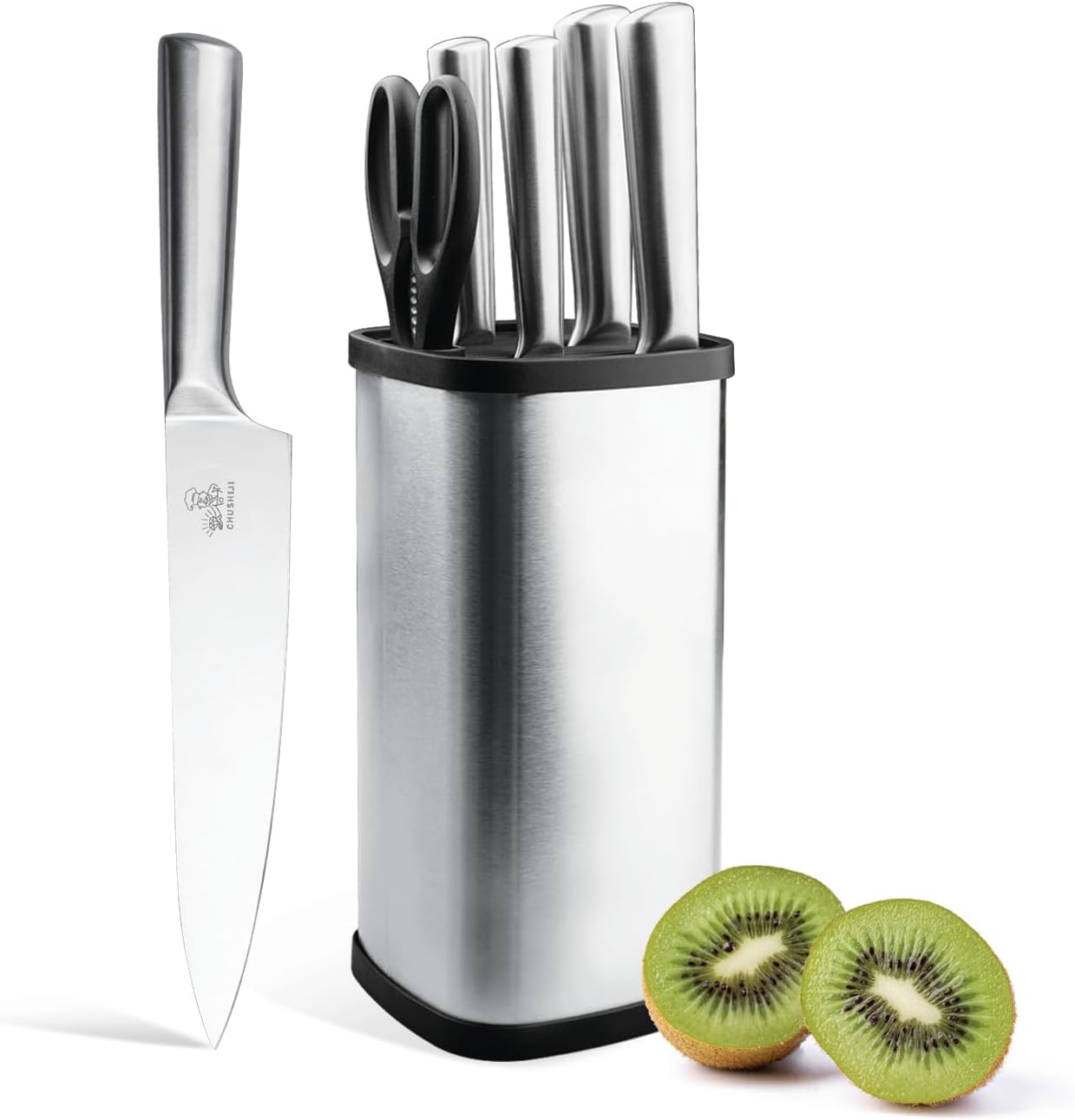 kitchen knife set,chushiji 6-Piece silver Kitchen Knife Set for Home, Anti-Rust Non-stick Stainless Steel Sharp Chef Knife Set with Universal Knife Block for Kitchen, Ergonomical Design (silver) kitchen knife set,chushiji 6-Piece silver Kitchen Knife Set for Home, Anti-Rust Non-stick Stainless Steel Sharp Chef Knife Set with Universal Knife Block for Kitchen, Ergonomical Design (silver)