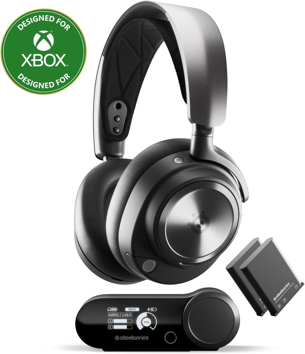 SteelSeries Arctis Nova Pro Wireless Xbox Multi-System Gaming Headset – Premium Hi-Fi Drivers – Active Noise Cancellation Infinity Power System – Stealth Mic – Xbox, PC, PS5, PS4, Switch, Mobile SteelSeries Arctis Nova Pro Wireless Xbox Multi-System Gaming Headset – Premium Hi-Fi Drivers – Active Noise Cancellation Infinity Power System – Stealth Mic – Xbox, PC, PS5, PS4, Switch, Mobile
