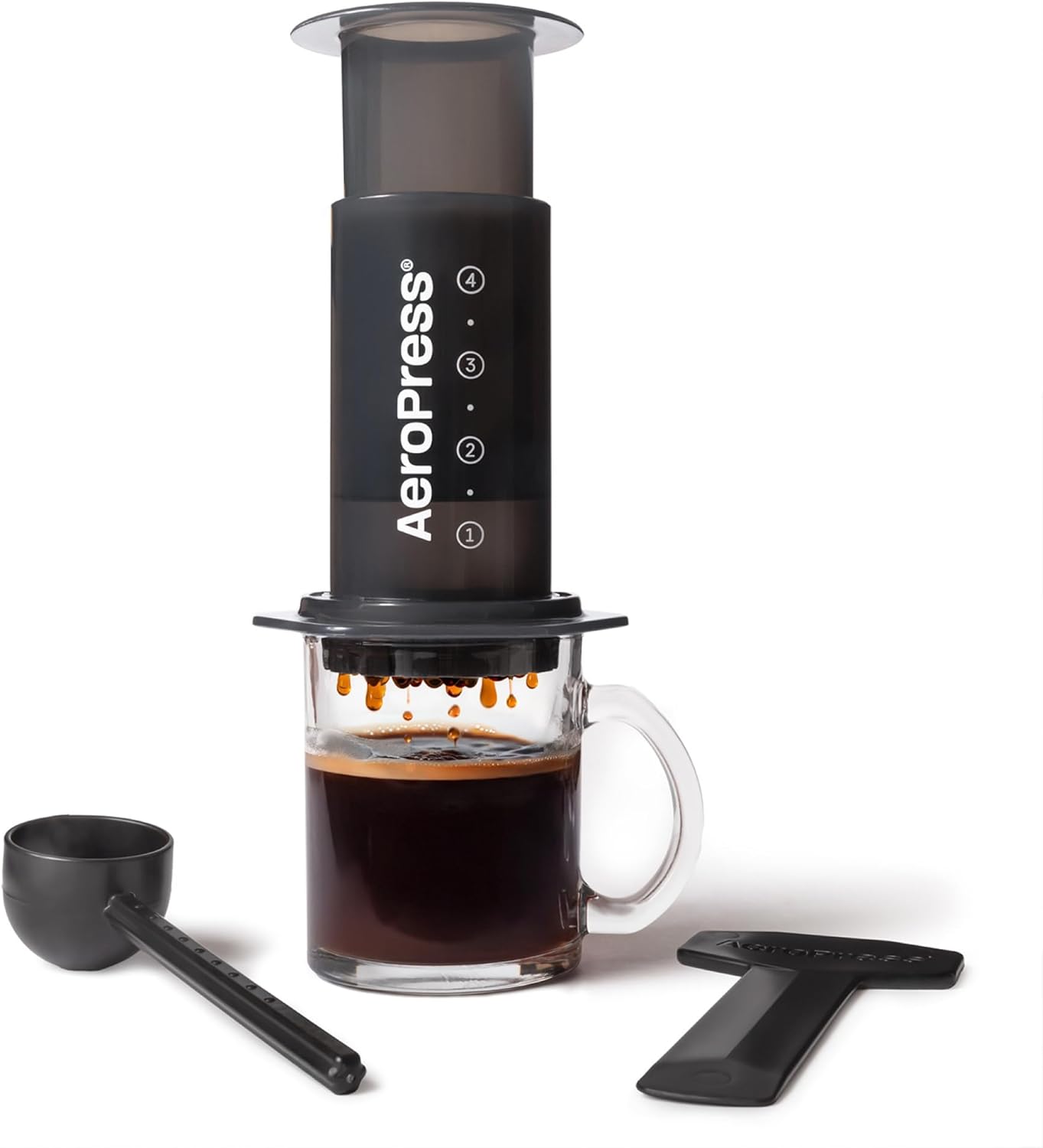 AeroPress Original Coffee Press – All-in-One French Press, Pour-Over & Espresso Style Manual Brewer, 2 Min Brew for Less Bitterness, More Flavor, Small Portable Coffee Maker, Travel & Camping AeroPress Original Coffee Press – All-in-One French Press, Pour-Over & Espresso Style Manual Brewer, 2 Min Brew for Less Bitterness, More Flavor, Small Portable Coffee Maker, Travel & Camping