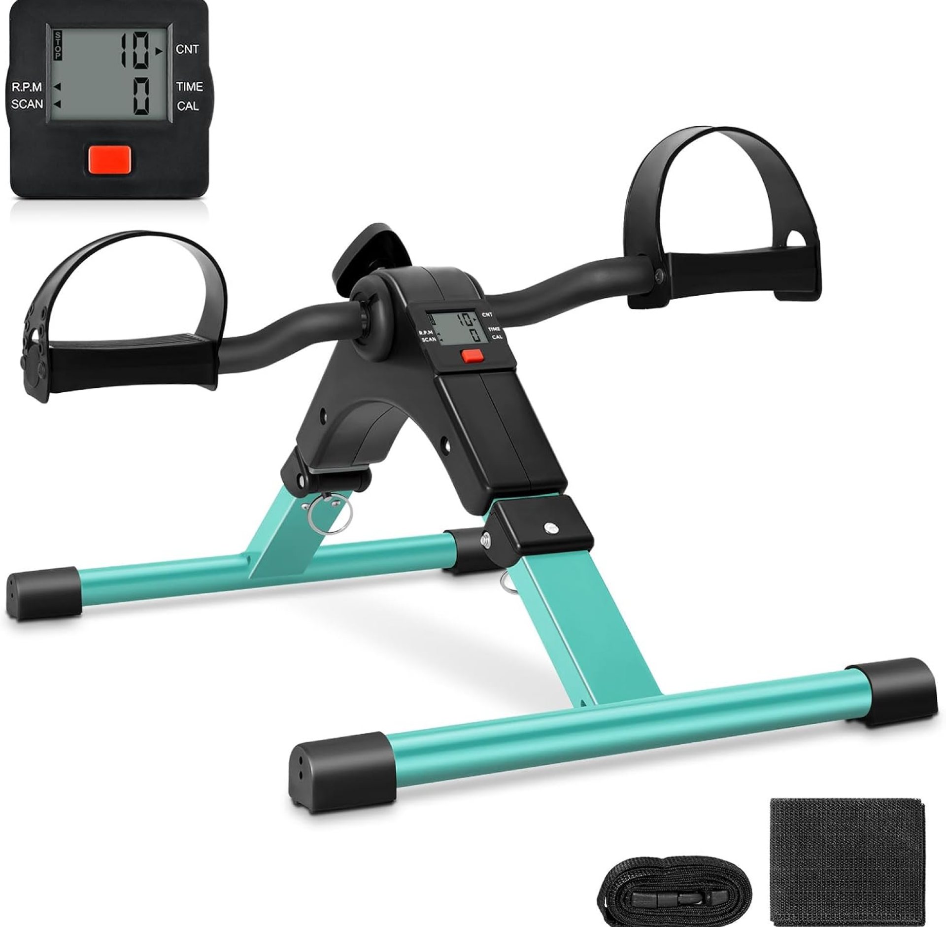 Uten Folding Pedal Exerciser, Under Desk Bike Pedal Exerciser, Mini Under Desk Exercise Bike Foot Hand Cycle Portable, Arm and Leg Exercise Peddler Machine with LCD Monitor Uten Folding Pedal Exerciser, Under Desk Bike Pedal Exerciser, Mini Under Desk Exercise Bike Foot Hand Cycle Portable, Arm and Leg Exercise Peddler Machine with LCD Monitor