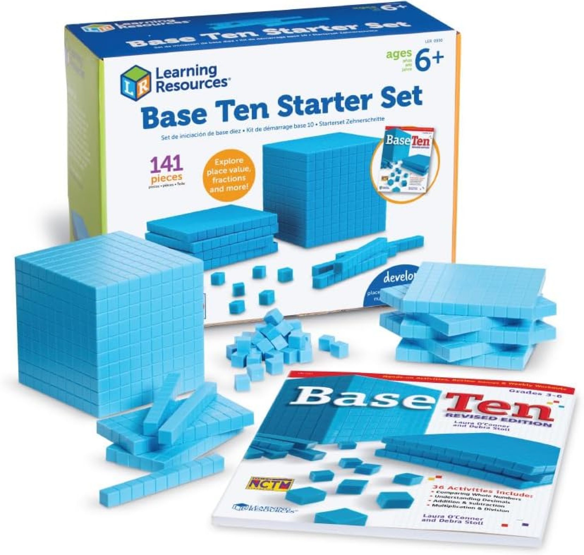 Learning Resources Plastic Base Ten Starter Kit – 141 Pieces, Ages 6+ Early Math, Counting, Math Games for Kids, Teacher and Classroom Supplies Learning Resources Plastic Base Ten Starter Kit – 141 Pieces, Ages 6+ Early Math, Counting, Math Games for Kids, Teacher and Classroom Supplies