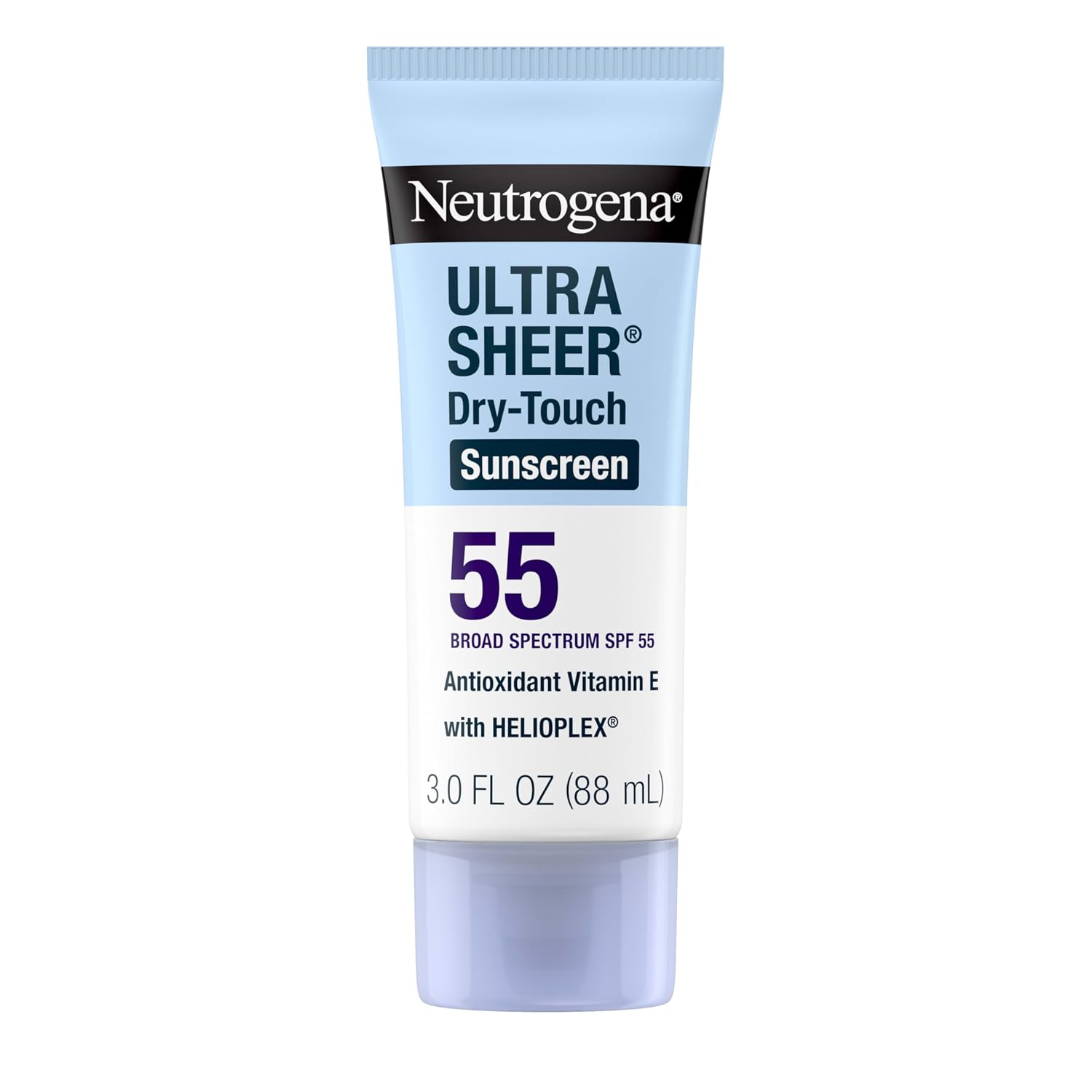 Neutrogena Ultra Sheer Dry-Touch Sunscreen For Face & Body, SPF 55 Broad Spectrum UVA/UVB Protection, Lightweight Water Resistant & Non-Greasy, Travel Size Sunscreen, 3 fl. oz Neutrogena Ultra Sheer Dry-Touch Sunscreen For Face & Body, SPF 55 Broad Spectrum UVA/UVB Protection, Lightweight Water Resistant & Non-Greasy, Travel Size Sunscreen, 3 fl. oz